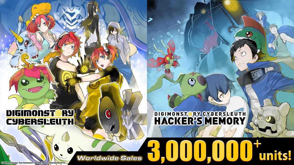 gematsu's tweet photo. Digimon Story: Cyber Sleuth series shipments and digital sales top three million https://t.co/d6nw3BvM9o https://t.co/7HOhnOxr5V