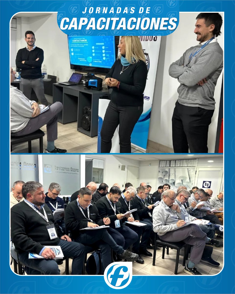 bombasfluvial's tweet photo. 🤝 Compartimos una nueva jornada de capacitación técnica y comercial junto a grandes profesionales del sector.

¡Gracias a todos los que participaron de esta gran jornada!

 #Capacitacion #Especialistas #Sanitarios #CapacitacionTecnica #TrabajoEnEquipo #IndustriaSanitaria https://t.co/L9e2Iz8c7R