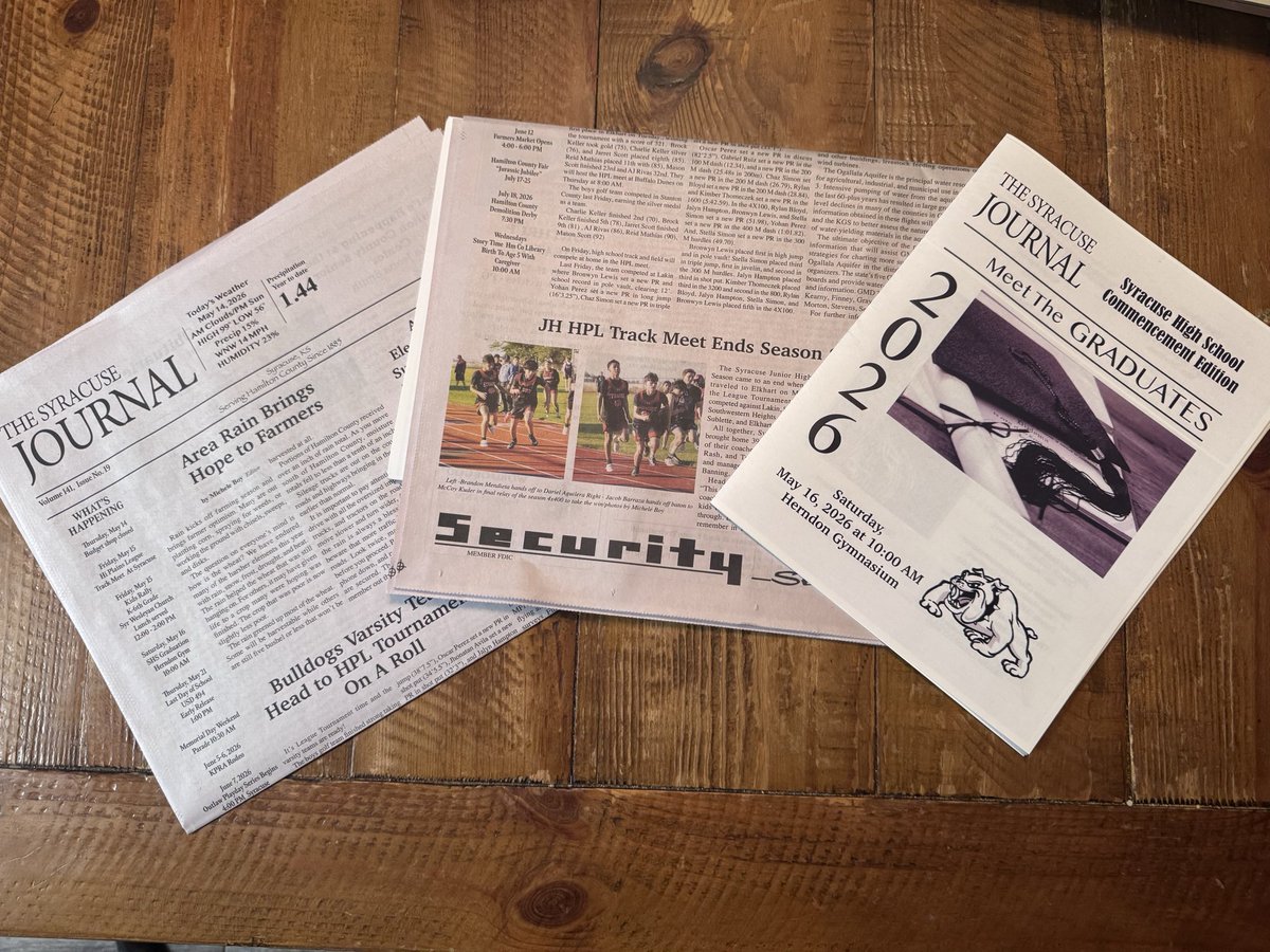 JournalSyracuse's tweet photo. On stands now. Ten pages of local news and a 16 page graduation insert. All for $1.00. Pls thank the advertisers! https://t.co/yo9IWRjjAw