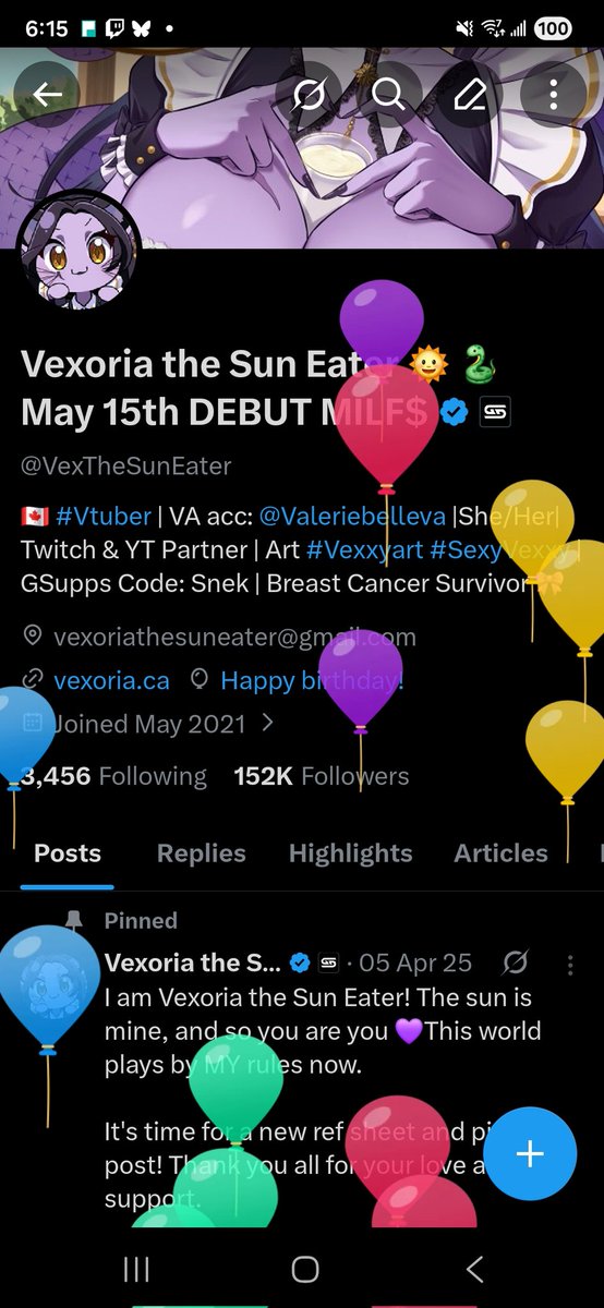 Vexoria the Sun Eater 🌞 🐍 May 15th DEBUT MILF$ tweet media