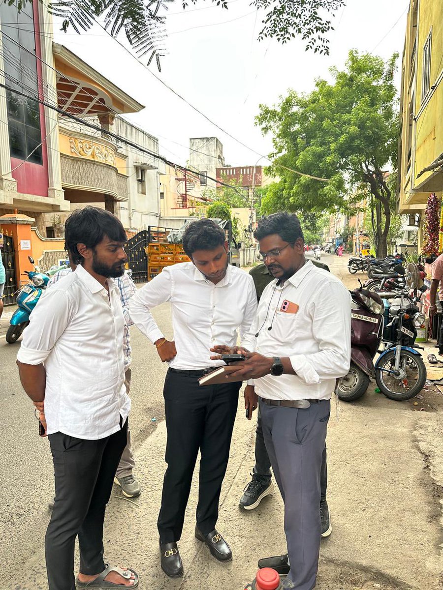rhevanth95's tweet photo. Inspected SVS Nagar 1st Main Road in Maduravoyal Constituency, one of the vulnerable zones for water stagnation, along with the concerned authorities.

Directed officials to keep pumps and all necessary equipment on standby in view of the expected rains in the coming days. Also sought a detailed report to identify and implement a permanent solution to the recurring water stagnation issue.

@chennaicorp @CHN_Metro_Water  

@CMOTamilNadu @TVKVijayHQ
