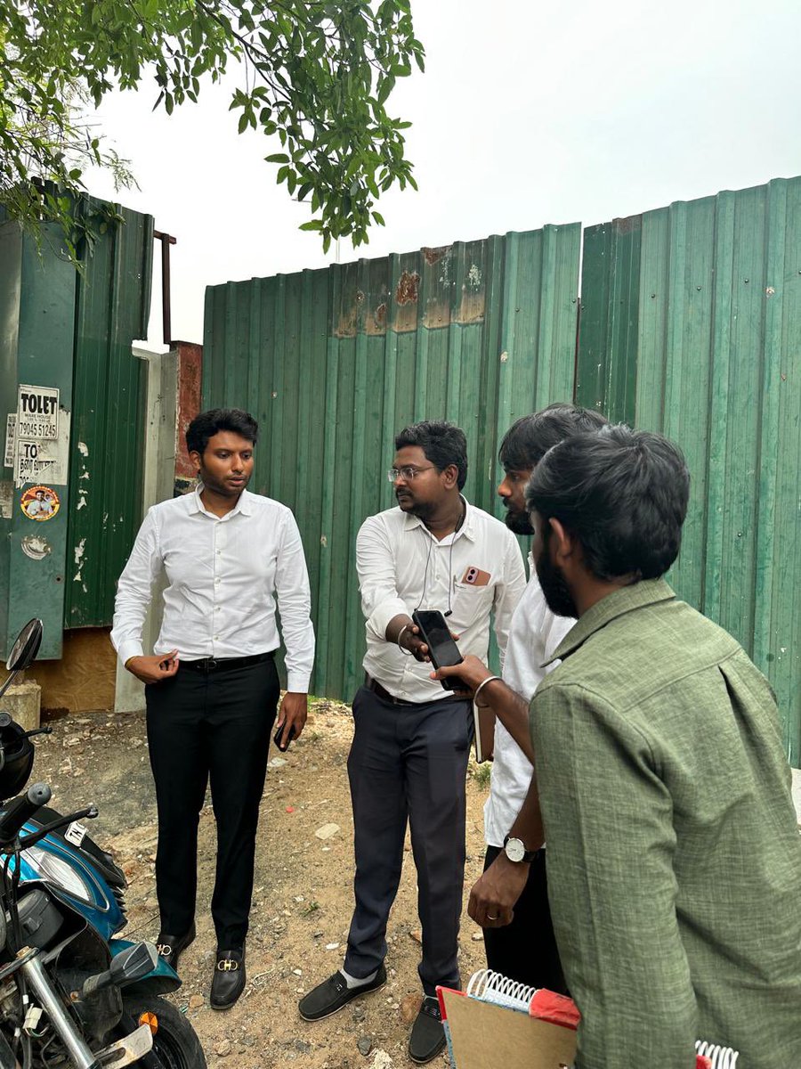 rhevanth95's tweet photo. Inspected SVS Nagar 1st Main Road in Maduravoyal Constituency, one of the vulnerable zones for water stagnation, along with the concerned authorities.

Directed officials to keep pumps and all necessary equipment on standby in view of the expected rains in the coming days. Also sought a detailed report to identify and implement a permanent solution to the recurring water stagnation issue.

@chennaicorp @CHN_Metro_Water  

@CMOTamilNadu @TVKVijayHQ