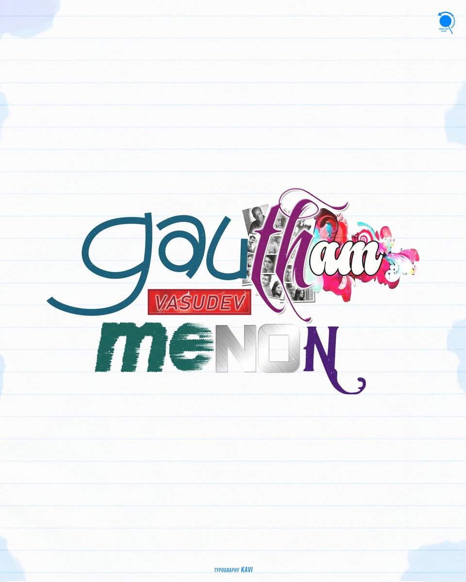 kavi_Offcl's tweet photo. GVM Loverse @menongautham 💙⚡ 

#TamilTypography #Typography https://t.co/IBhchhruqQ