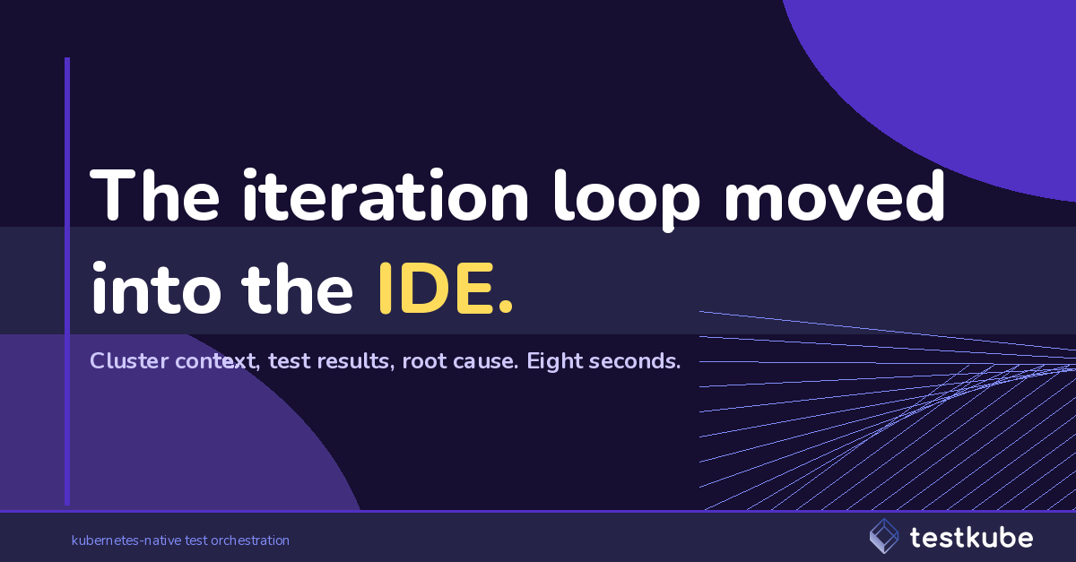JonathanCPhelps's tweet photo. Watched a senior engineer run a Kubernetes regression suite from inside Cursor yesterday.

They typed: "Run the smoke tests for the checkout service against staging." Got back a list of failed assertions, the full pod logs, and a one-paragraph root-cause summary. Eight seconds.

No tab switching. Nothing pasted into a CI config. No pipeline spin-up.

This is the part of testing nobody is talking about yet. AI dev tools are pulling cluster context, test results, and failure artifacts into the IDE through MCP.

The IDE becomes the interface for both code and the cluster.

Two things shifted in their workflow. The time to write and validate a fix dropped because the feedback loop was tight. The pressure to "just push it and see" went away because the local result was actually accurate.

CI still runs the merge gate. But the iteration loop moved out of the pipeline and into the editor, sitting on top of real cluster state.

If your developers are pasting kubectl output into ChatGPT to debug failing tests, you're already paying for this workflow. You just don't own it.

Is the IDE pulling test context for your team yet, or are devs still bouncing across five tabs?

#kubernetes #devtools #platformengineering #aitools
