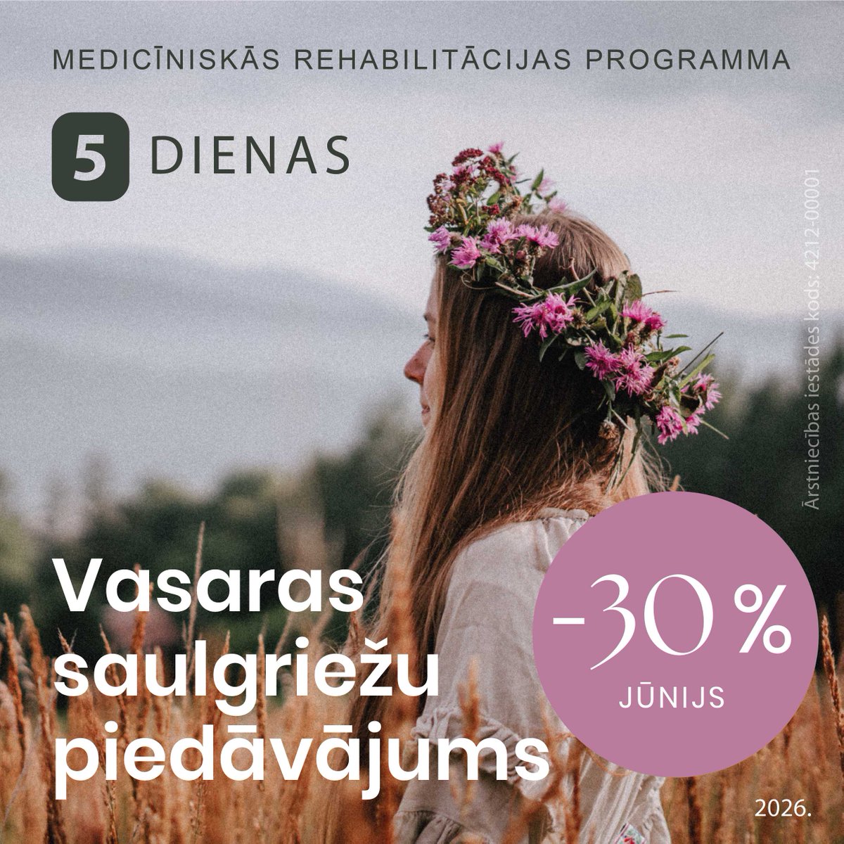 RehLigatne's tweet photo. 🌞 Saulgriežu spēks Tavai veselībai! 🌿

Jūnijā piedāvājam 30% atlaidi 5 dienu medicīniskās rehabilitācijas programmai "Vasaras saulgriežu piedāvājums"

Aktuālās akcijas: https://t.co/vrJG46RbGo

📞Pieteikšanās: (+371) 64161917, 26431450 https://t.co/luYX4FbKfJ