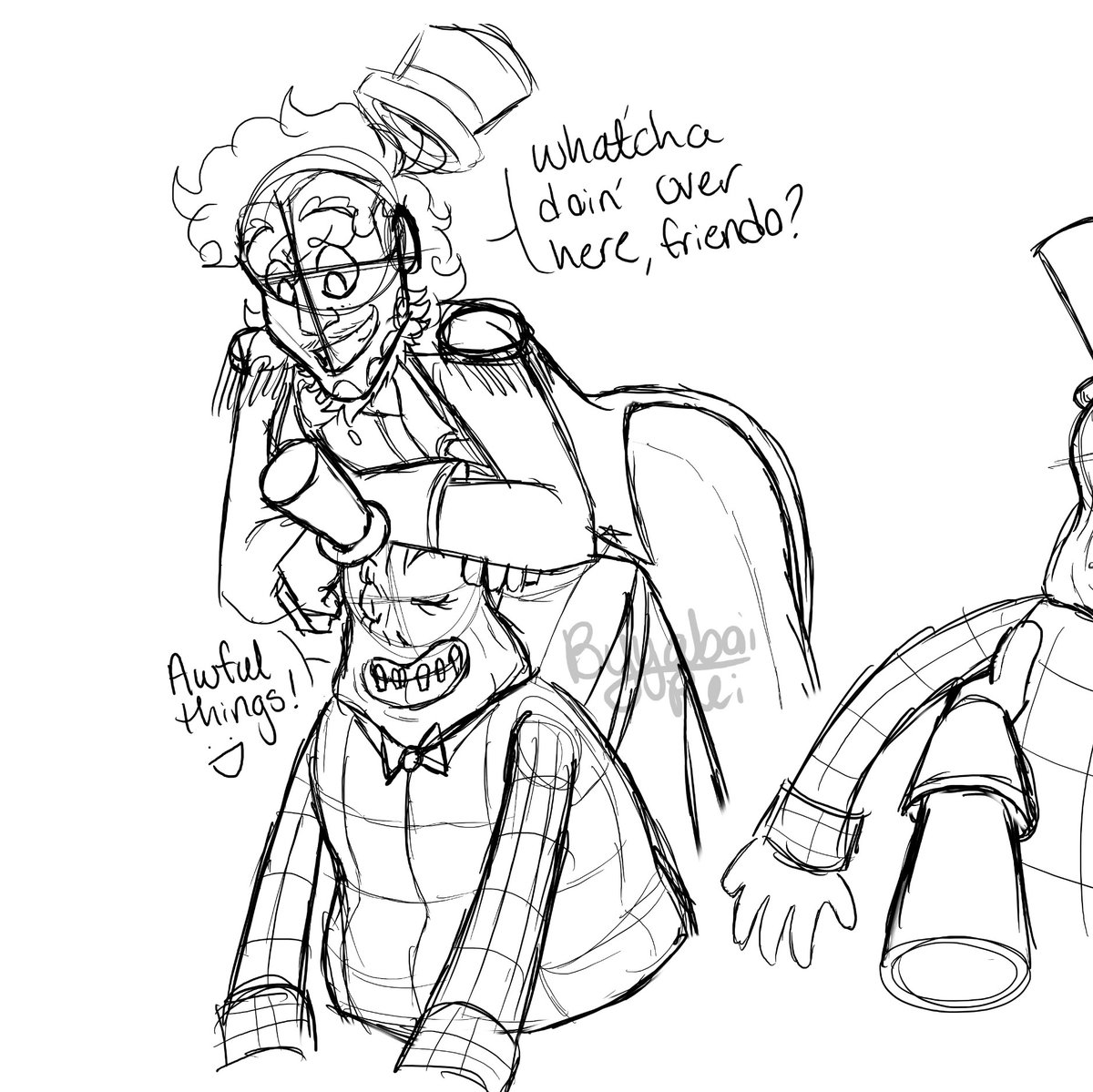 Ya_Boi_Rei's tweet photo. I doodled the boys as humans!
#caine #cainetadc #cainefanart #billcipher #billciphergravityfalls #billcipherfanart #theamazingdigitalcircus #tadcfanart #gravityfalls #gravityfallsfanart #fanart #doodles #humanau #au #alternateuniverse #tadcau #gravityfallsau https://t.co/CGXCklPjEM
