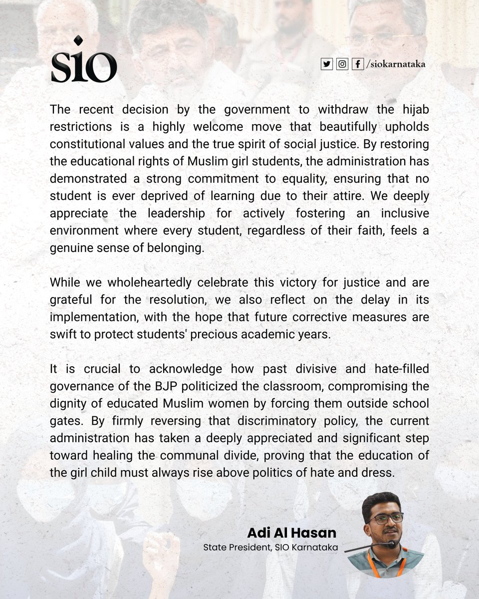 SIO Karnataka tweet media