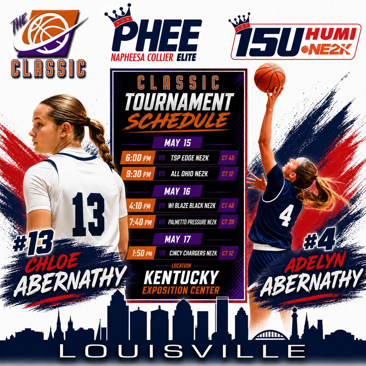 Chloeabernathy0's tweet photo. Headed to the Classic tomorrow! Come check us out!! @PheeElite @Coach_Brent24 @NE2KHoops @NE2K_Rich @jacksonindians @MaryvilleWBB @coachB_semowbb @SIUEWBB @CoachPRichards4 @krolfess @CoachD_MU https://t.co/n5csLmuXD8