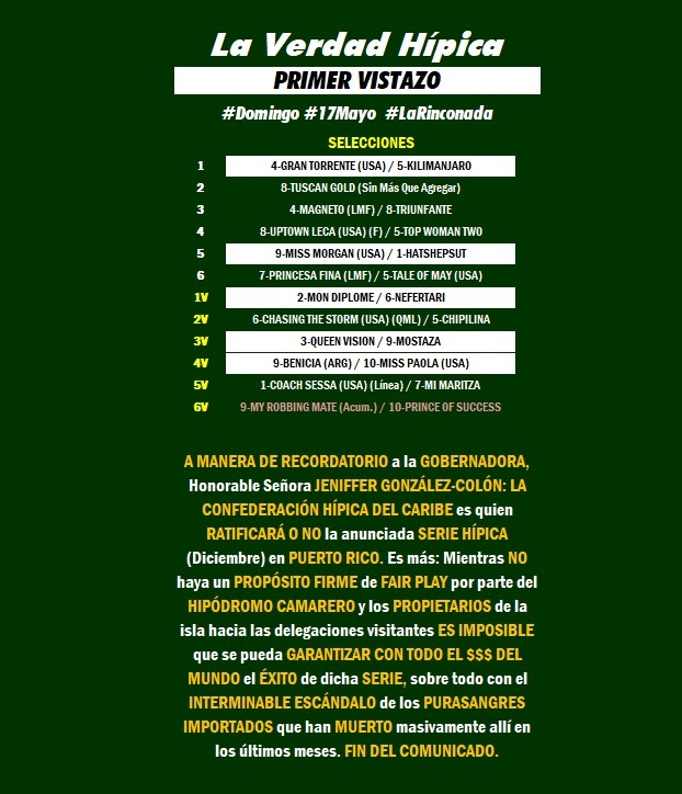 blindadosalas1's tweet photo. #Hipismo Vamos con el PRIMER VISTAZO para este 17/03 en #LaRinconada Como siempre con ¡Mi MANCHETA INFALIBLE!

¡Gracias Por Esperar, Anormales!

@m_estiben @potrobot_lr @RichardTorrealb @mastercoita @GatoJacker15 @PixanME @HipismoDeCatego @UnHipico @Matematicohipi1 @Lupita260805 https://t.co/Lu3dUfm58z
