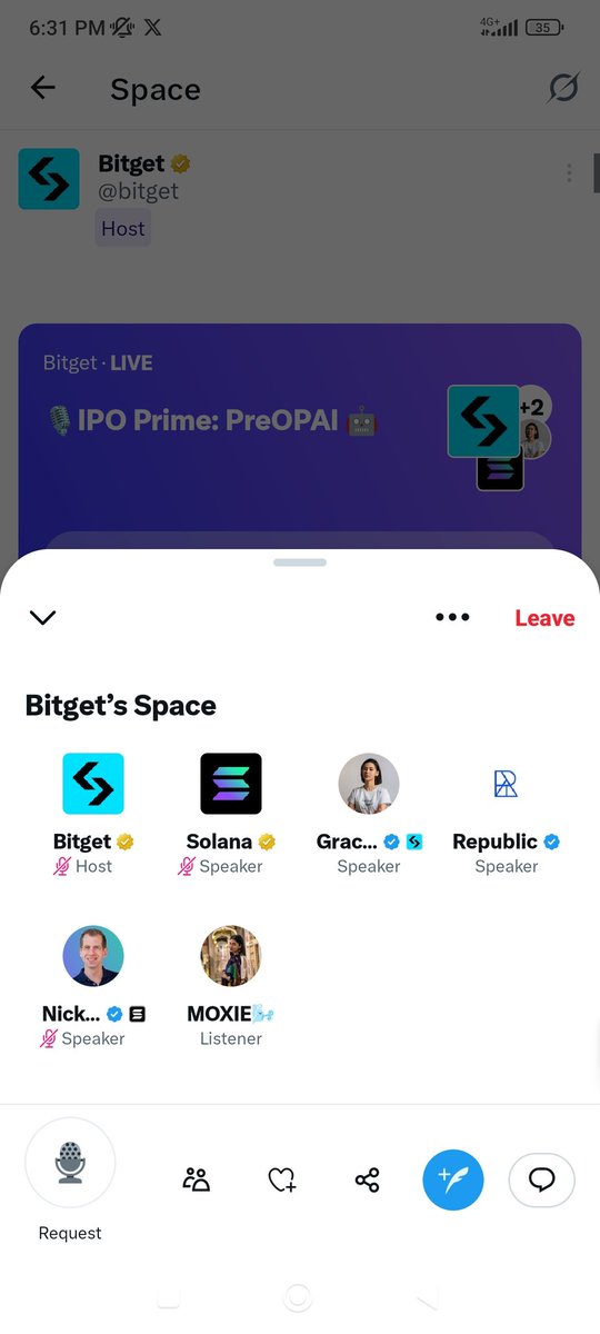 Moxiest1's tweet photo. @bitget LISTENING ❤️ https://t.co/jL42o6MBFs