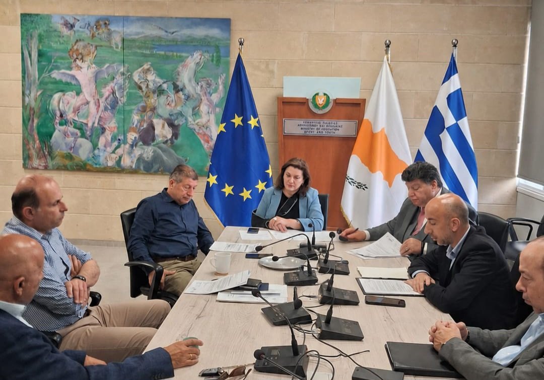 Η Επιτροπή Εκπαίδευσης, Κατάρτισης και Προσέλκυσης Νέων Ταλέντων της ΟΕΒ ευχαριστεί το Υπουργείο Παιδείας, Αθλητισμού και Νεολαίας για τη σημερινή συνάντηση. 
Μεταξύ των στόχων της Επιτροπής, η σύνδεση της εκπαίδευσης με την αγορά εργασίας και η ενίσχυση των δεξιοτήτων του 