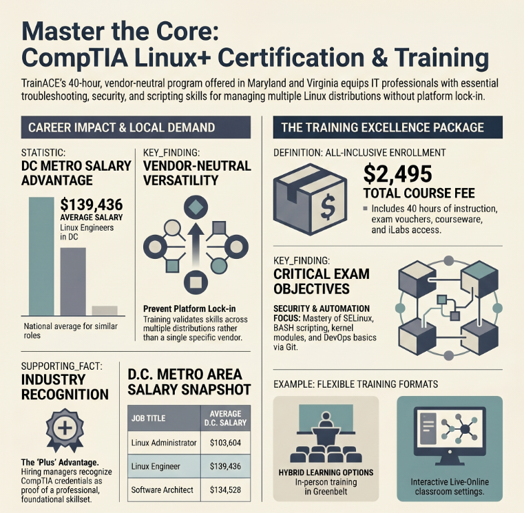 SecPlusClasses's tweet photo. Linux powers cloud, cybersecurity, and enterprise infrastructure.

Linux+ helps professionals build practical skills in:
✔ Administration
✔ Security
✔ Troubleshooting
✔ Automation

https://t.co/1INxM6BHjn https://t.co/mzslqCcXYN