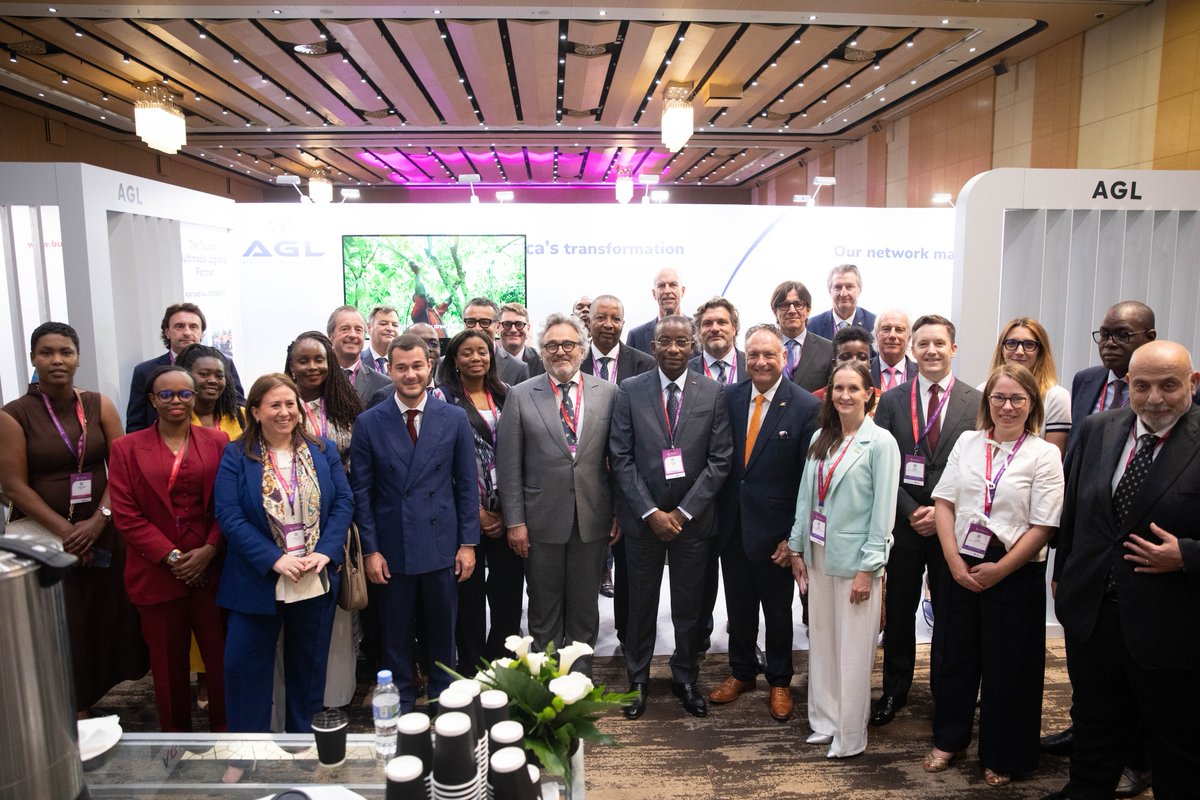 AGLgroup_'s tweet photo. AGL is proud to be on the ground in Kigali for the Africa CEO Forum 2026.
Come visit us at our stand to meet the team and discuss how AGL is contributing to Africa’s connectivity and growth.

#AfricaCEOForum #ACF2026 #AGL #Africa #Logistics #Connectivity #AfricaTransformation https://t.co/ROHfSqH3WF