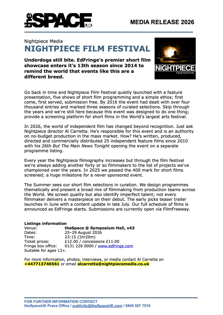 Nightpiece Film Festival tweet media