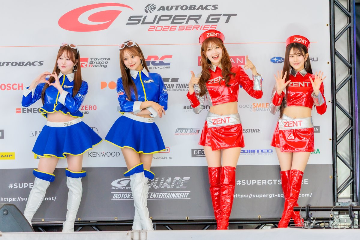 RockMan_Kazu's tweet photo. 2026 AUTOBACS SUPER GT Rd.2 FUJI
#ZENTsweeties
#松田蘭 さん✨@ran_mjargtne
#名取くるみ さん✨@natori_kurumi

#KeePerAngels
#杉浦未來 さん✨@miki_no_X
#松田彩花 さん✨@ayaka__matsuda

#SUPERGT #RA #レースアンバサダー #RQ https://t.co/uMBso07G9g