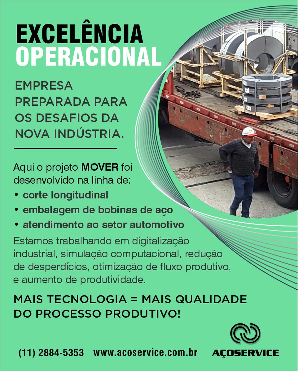 acoservice's tweet photo. #Açoservice #Excelência #Aço #LeanManufacturing #indústria4.0 #supplychain #mover #produtividade #melhoriacontinua https://t.co/YVsiIrnj28