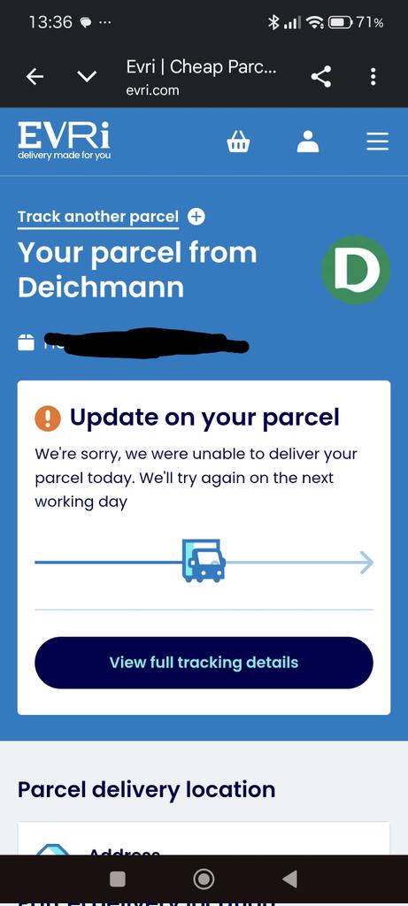 mithareraghav's tweet photo. @deliveryEvri1  I planned to work from home to collect the parcel. Now I get this message. Where can I complain? https://t.co/xK1ASxWU9i