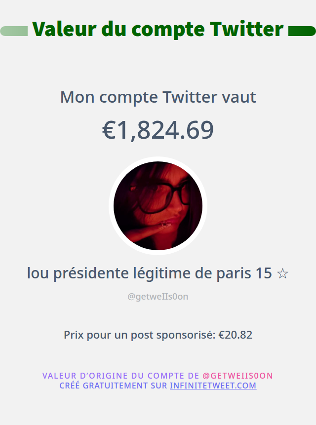 lou présidente légitime de paris 15 ☆ tweet media