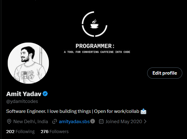 Amit Yadav tweet media