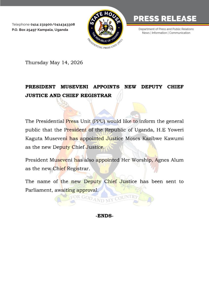 Government of Uganda tweet media
