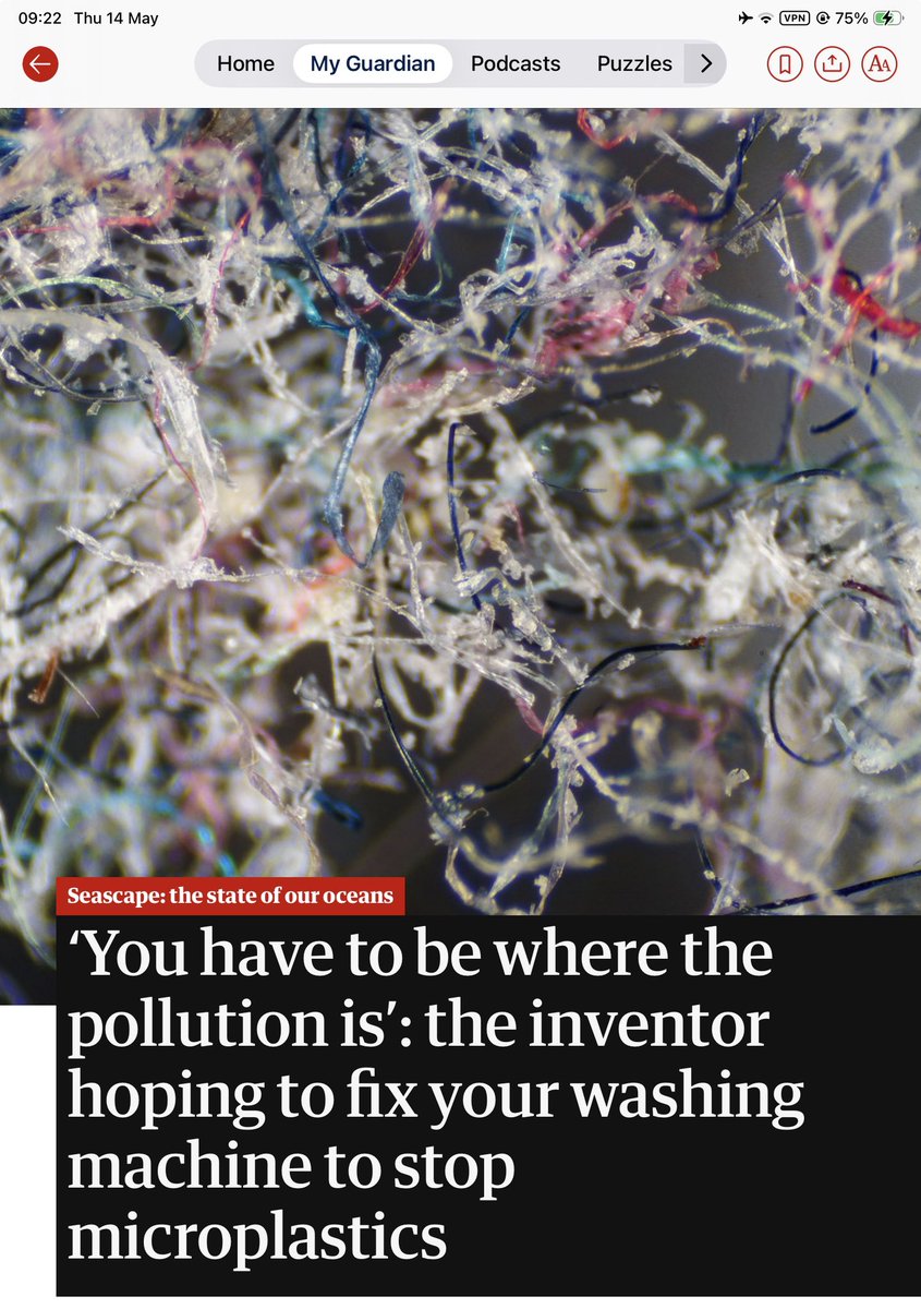 JillBelch's tweet photo. Such a great solution if we all had it…
‘I cannot believe how much material is coming out of the washing machine. Somebody sent me photos of dinner-platefuls.”
#MicroplasticPollution https://t.co/fztEodh0jA