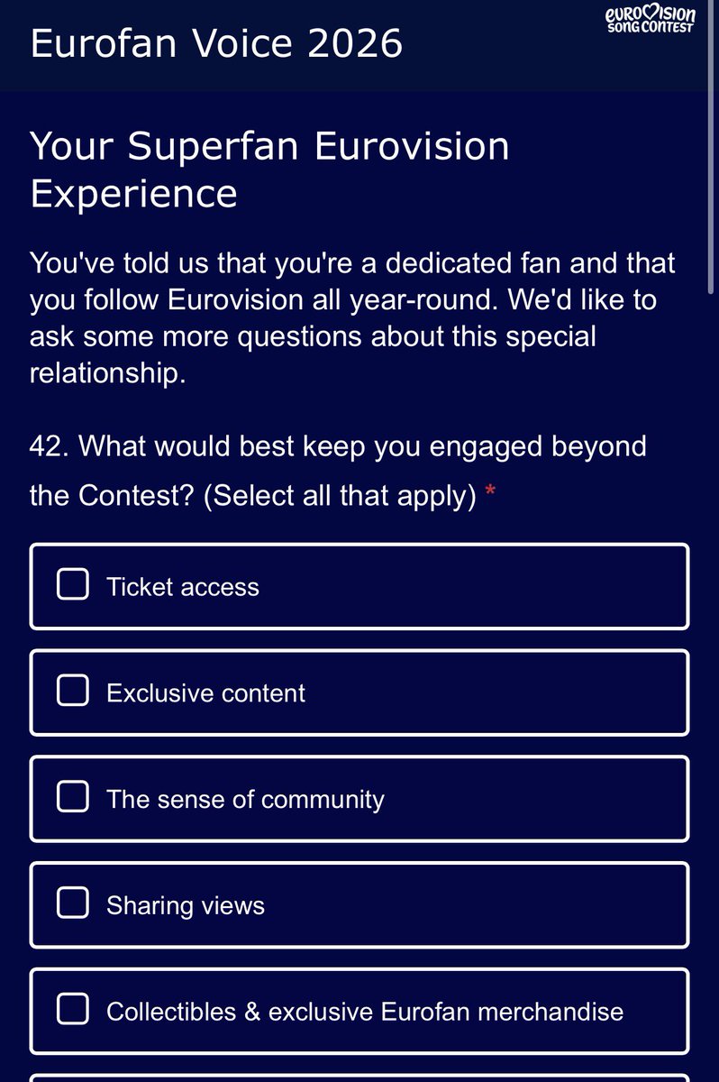 gjkooijman's tweet photo. It also proposed Eurofan Plus. Where a paid subscription would give you benefits. The EBU is asking what you’d want and pay for it. https://t.co/rQACRrDdHK