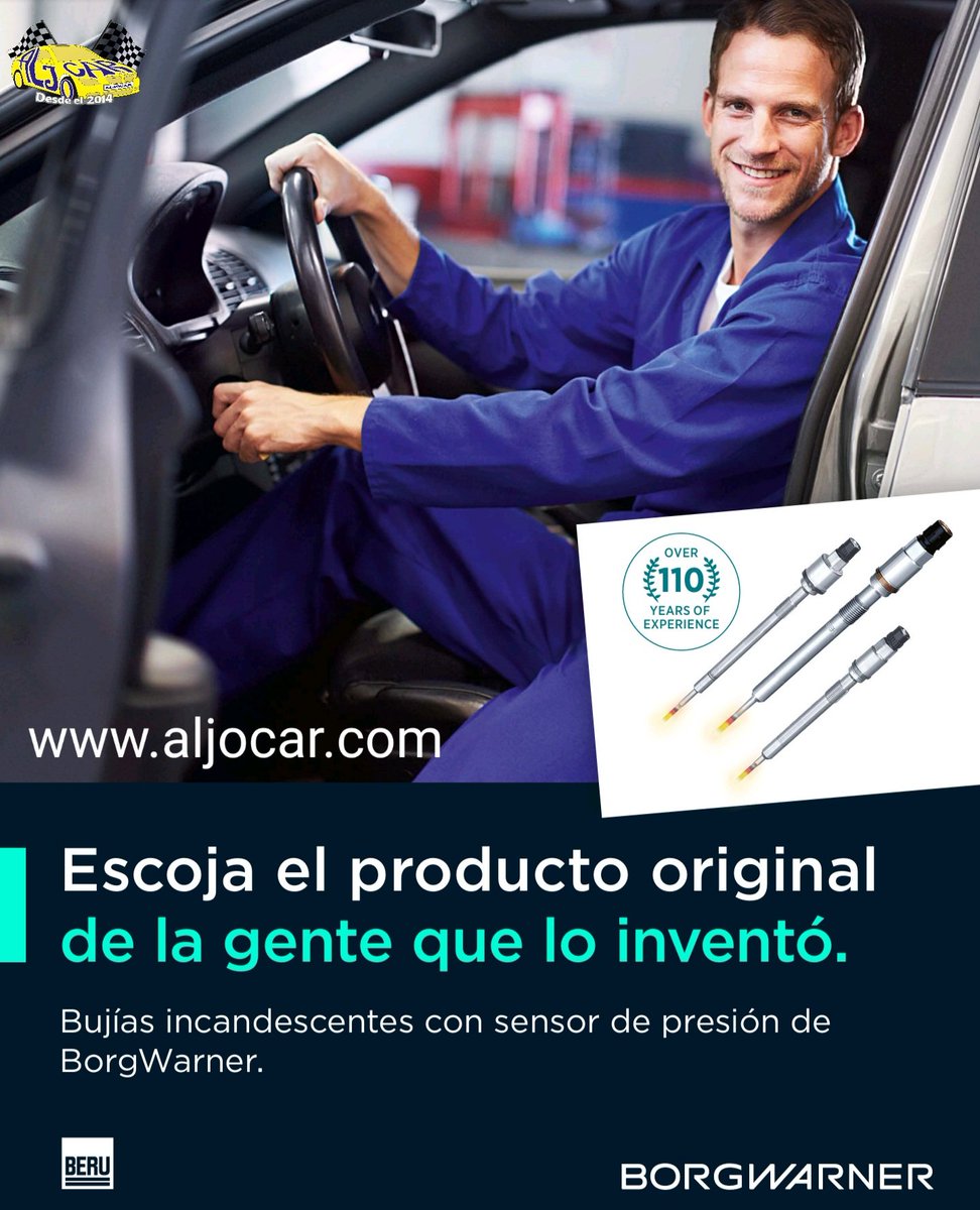 ALJOCARauto's tweet photo. Escoge el producto original de la gente que lo inventó. Bujías incandescentes con sensor de presión de BorgWarner. (Beru)
https://t.co/OLp9iq8HyO
#Aljocar #leonesp #beru #calentador #bujia https://t.co/6vlIsFqrC2