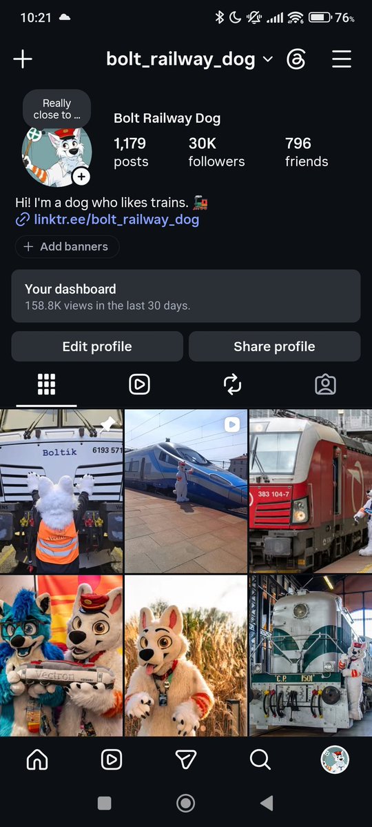 Bolt Railway Dog 🚂 tweet media