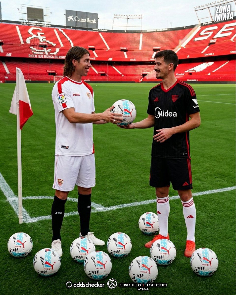 ZonaMixta__'s tweet photo. 🔴⚽️ KIKE SALAS IGUALA A SERGIO RAMOS

✅ Con su gol frente al Villarreal, el de Morón de la Frontera suma 10 dianas con el @SevillaFC.

📊 Kike ha logrado la decena en 97 partidos, mientras que Ramos lo hizo en 79.

#ZonaMixta https://t.co/PmQzKLyaVe