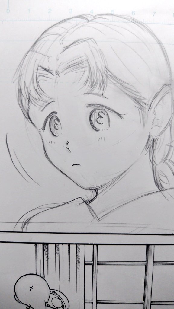原稿の下絵です。 