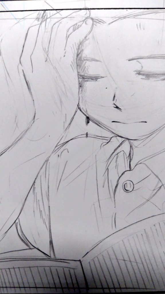 原稿の下絵です。 