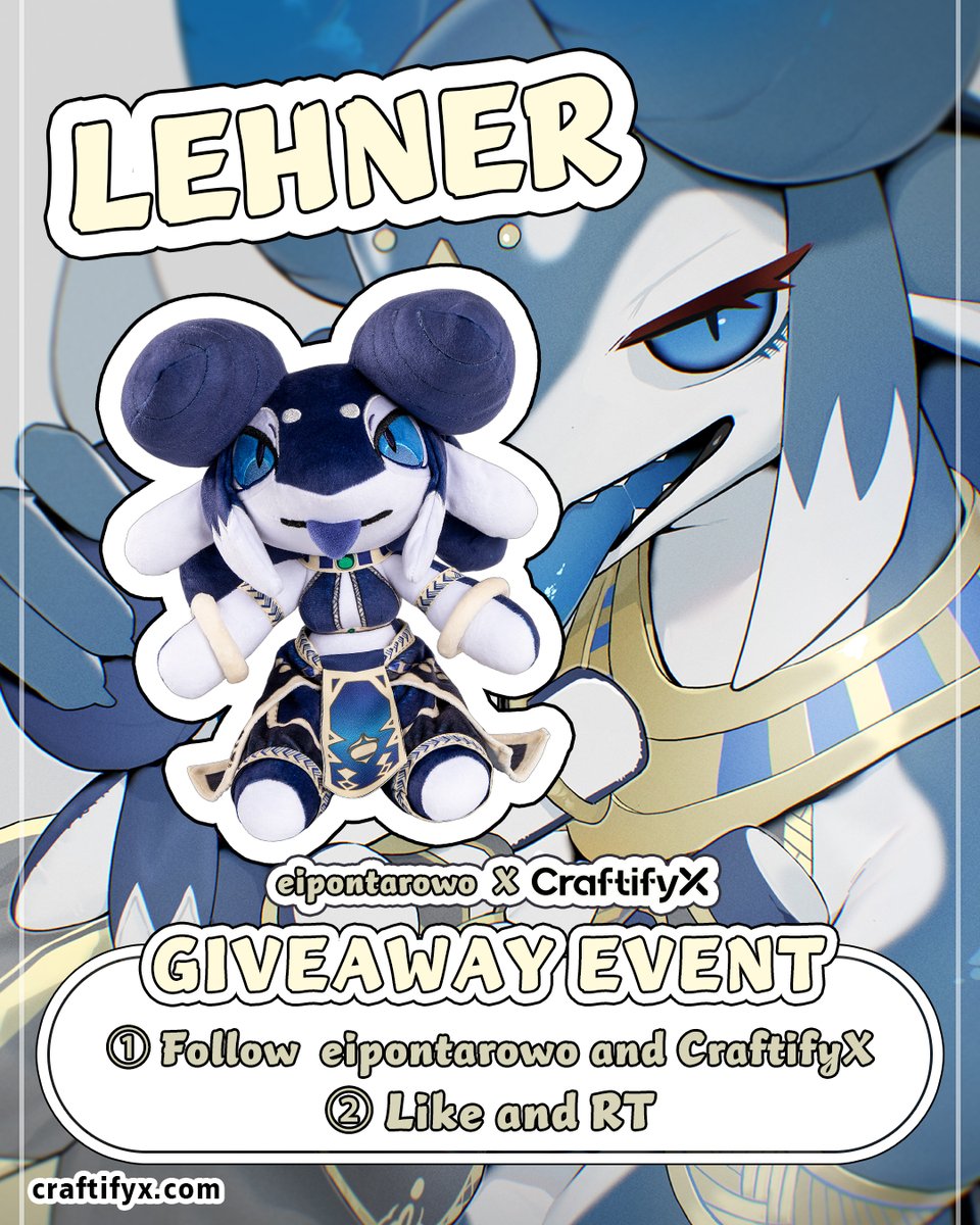 craftifyxco's tweet photo. 400% REACHED! 🏆 Acrylic Standee Unlocked! ✨

To celebrate this huge milestone for our favorite Dragon, we’re giving away one Lehner Plush! 🐉🔥

How to join:✅ Follow @craftifyxco  & @eipontarOwO  
✅ RT this post
📅 Deadline: May 21,  AM PDT
 ⚠️ Winner covers shipping fee. 
🔗 https://t.co/BqDIexwOOo