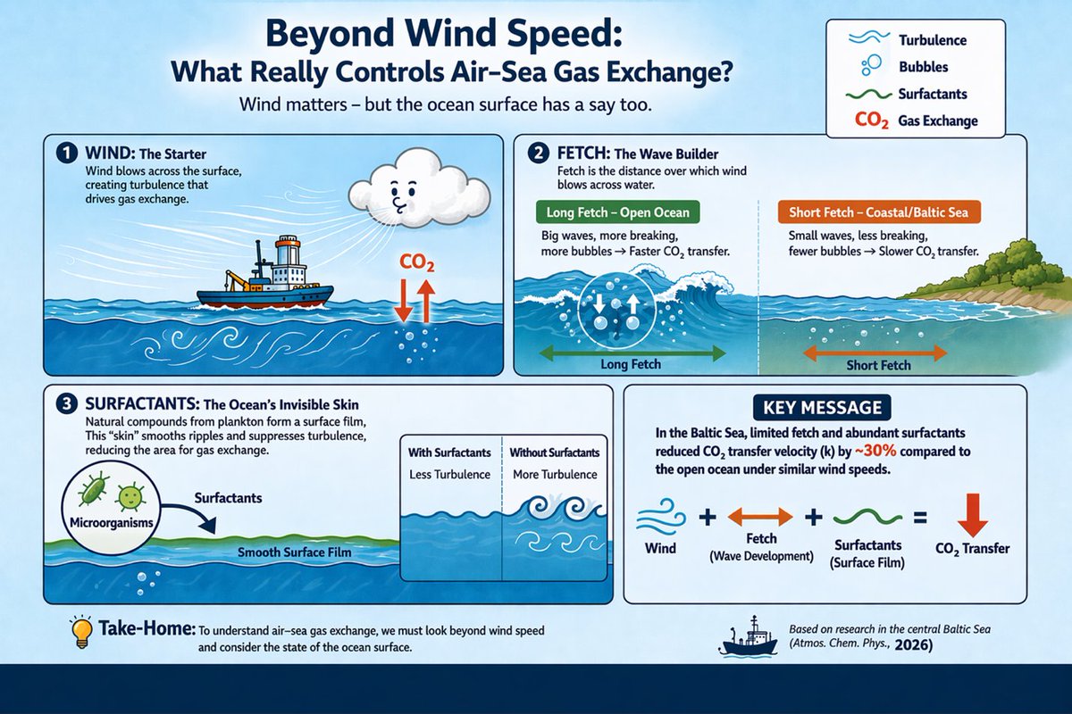 SOLAS_IPO's tweet photo. Publication highlight: Dong, Y., Marandino, C.A., Dobashi, R., et al. (2026). Mechanisms of air-sea CO₂ exchange in the central Baltic Sea. Atmos. Chem. Phys., 26, 5567–5587. 
https://t.co/8qznRXFkho
@DongYuanxu https://t.co/2ivHIbn84a