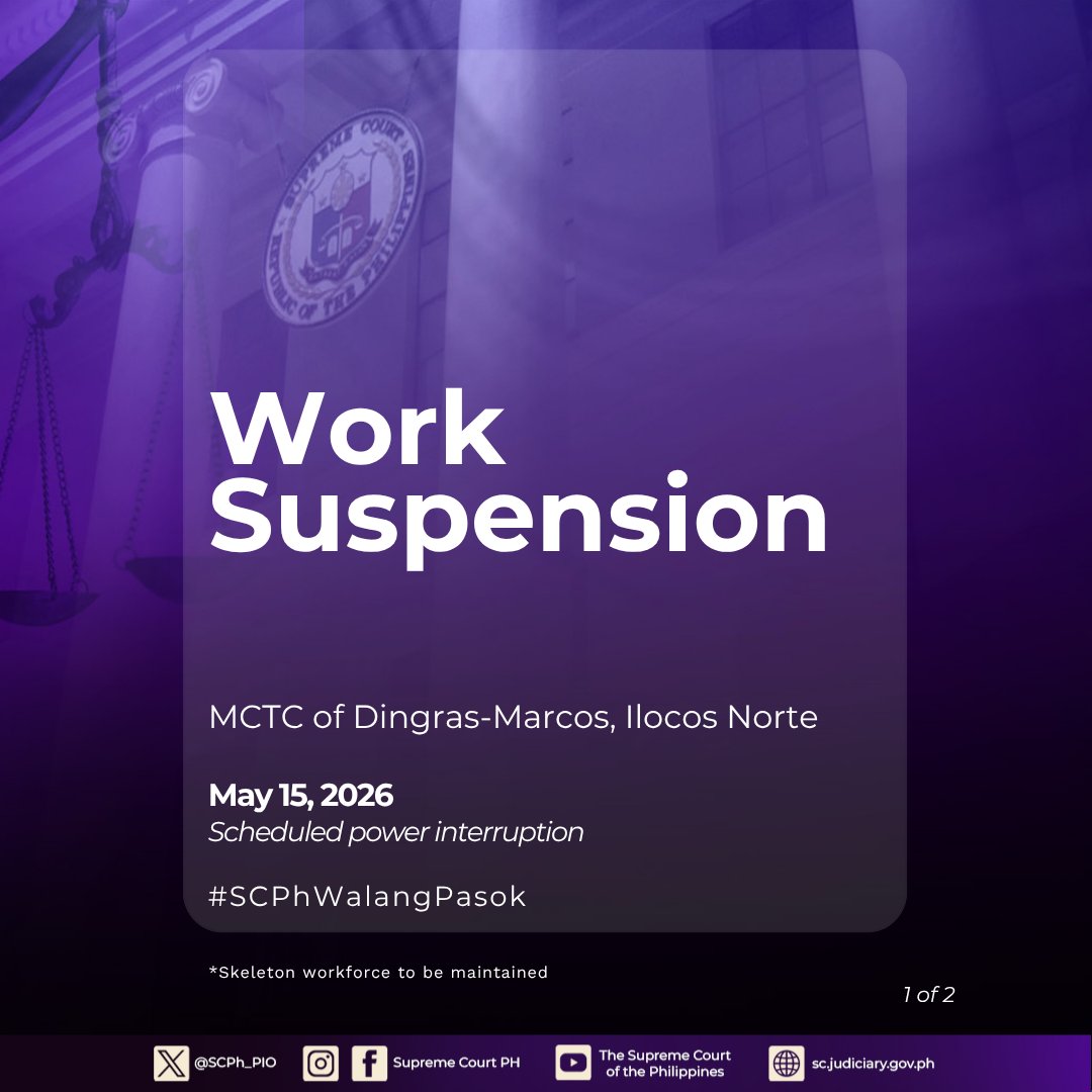 Philippine Supreme Court Public Information Office tweet media