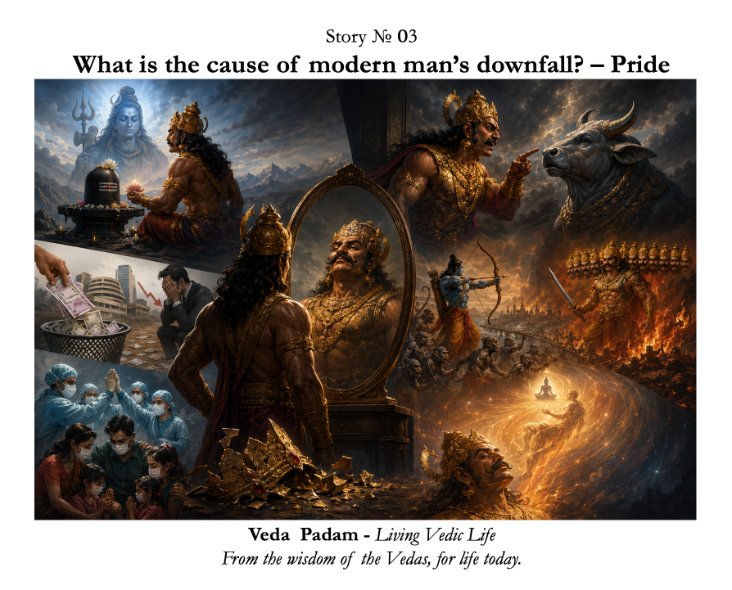VedaPadam's tweet photo. Story № 03
What is the cause of modern man’s downfall? – Pride https://t.co/kdOQhF5W2J