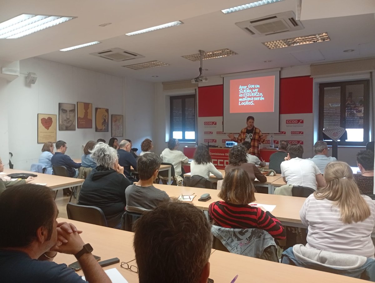 ccoonavarra's tweet photo. 🧠 Desde CCOO organizamos un seminario sobre gestión emocional en el ámbito laboral, un espacio para reflexionar, compartir herramientas y aprender a afrontar situaciones de estrés, presión y desgaste emocional en el trabajo.

Cuidar la salud mental en el trabajo es un derecho‼️ https://t.co/MaFPzfQhcm