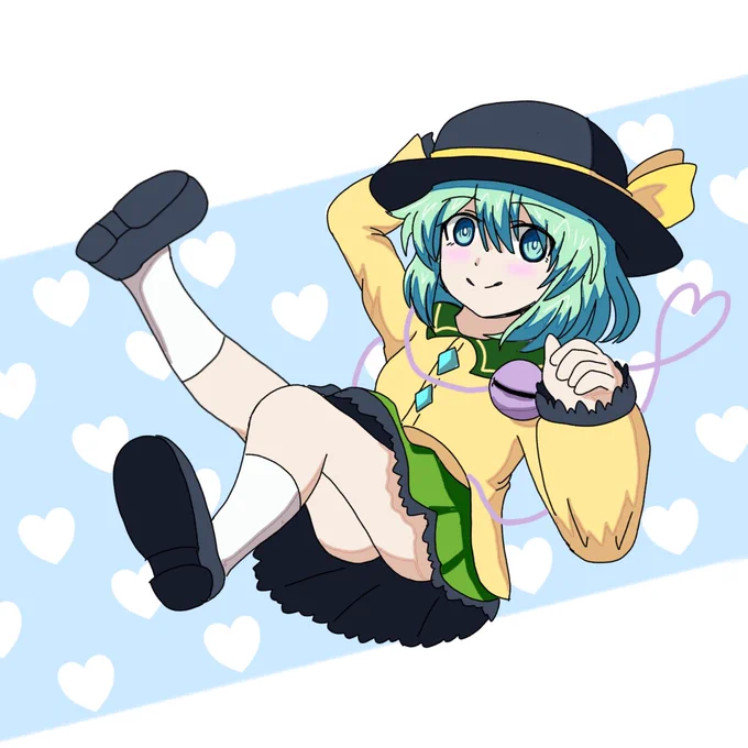 5月14日はこいしちゃんの日とのことなので、こいしちゃんとこいしちゃん衣装のメグメグを再掲しとく!