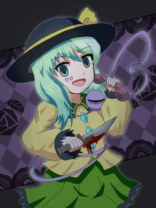 5月14日はこいしちゃんの日とのことなので、こいしちゃんとこいしちゃん衣装のメグメグを再掲しとく!