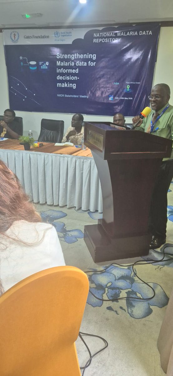 WHOSouthSudan's tweet photo. #WHO and @hisptanzania are supporting @MoHRSS2011 to strengthen #Malaria control through the development of a National Malaria Data Repository (NMDR). By bringing malaria data into one platform, the NMDR will support faster decisions and more targeted interventions. https://t.co/McxWgiwr0h
