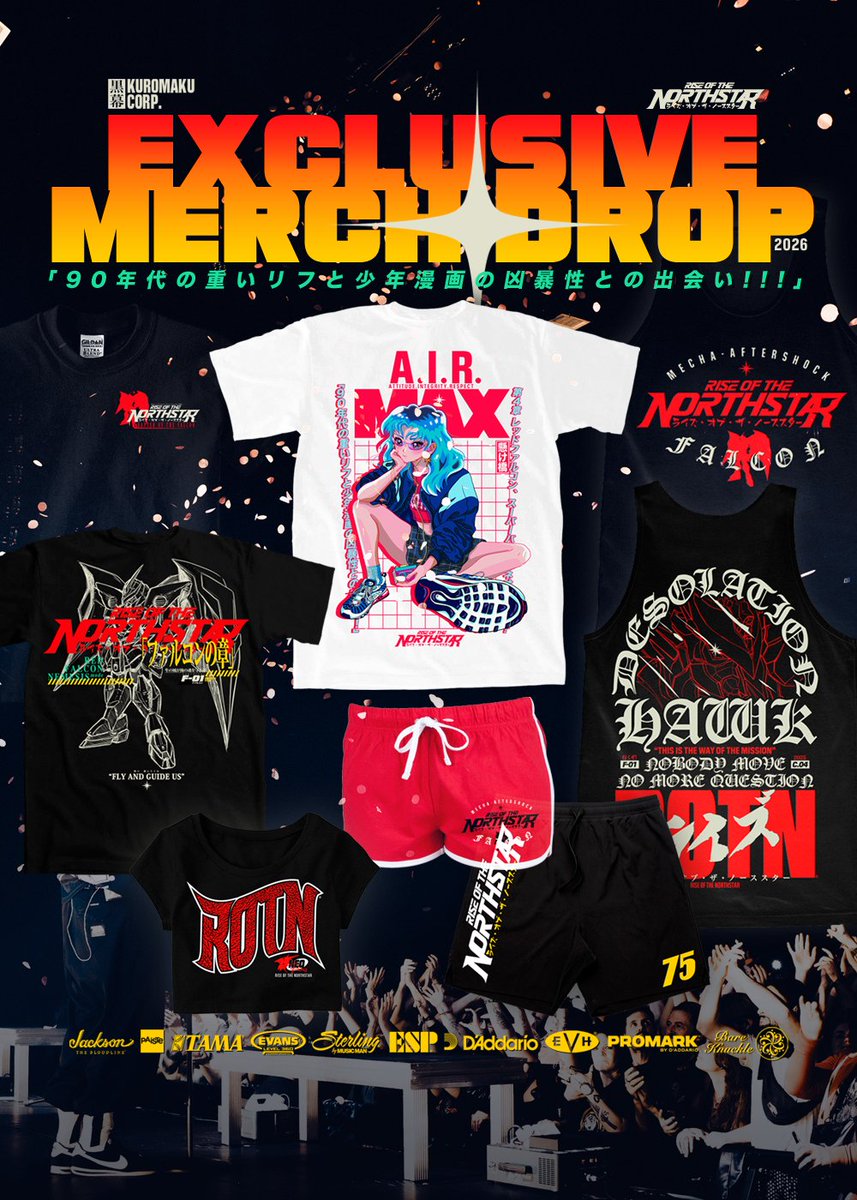 rotnsofficial's tweet photo. New drop 🔥 Worldwide shipping 🦅🌐 See you this summer ⚔️🖖

https://t.co/Q1IqszwGZa

#rotns #desolationhawk #ライズ https://t.co/ALDULBYfEc