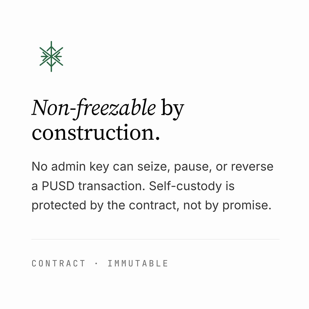 PalmUSD's tweet photo. Four principles.
No exceptions.

A digital dollar is only as strong as the rules it cannot break. These are $PUSD's, encoded in the contract, in the reserves and in the license. https://t.co/Ge1kg3dCcQ