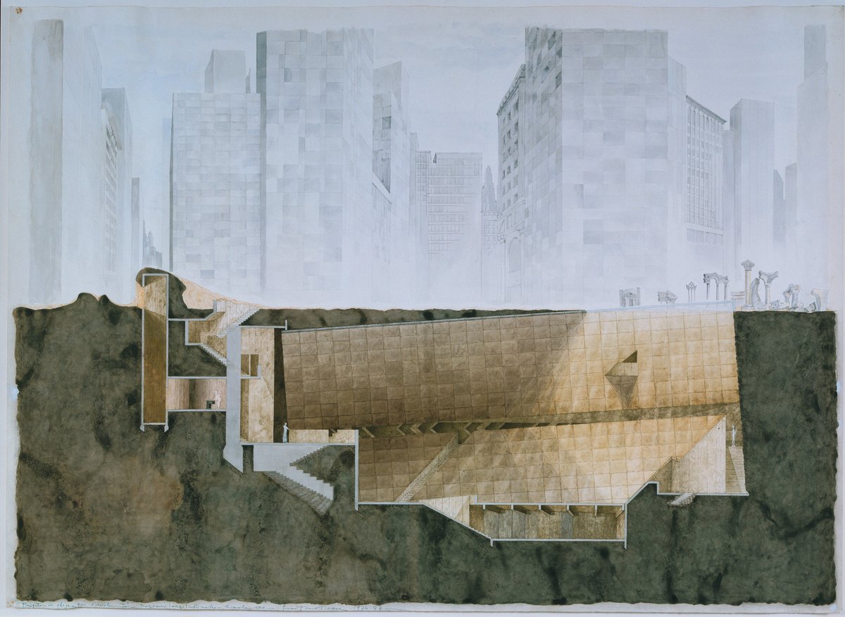 tehnecom's tweet photo. PLATES: POSTMODERN ROOTS from the book The changing of the avant-garde : Visionary architectural drawings from the Howard Gilman collection (The Museum of Modern Art, 2002).
https://t.co/aVXyy5iz0i
#TEHNE #architecture #megastructure https://t.co/iy9AtCdyIY