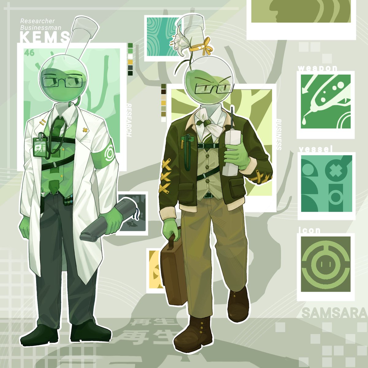 LeiziTas's tweet photo. ⚗️ Kems' redesign.
- - - - - 
(I post this one here too since ... well, I like it -) https://t.co/gwPu7jqyOH