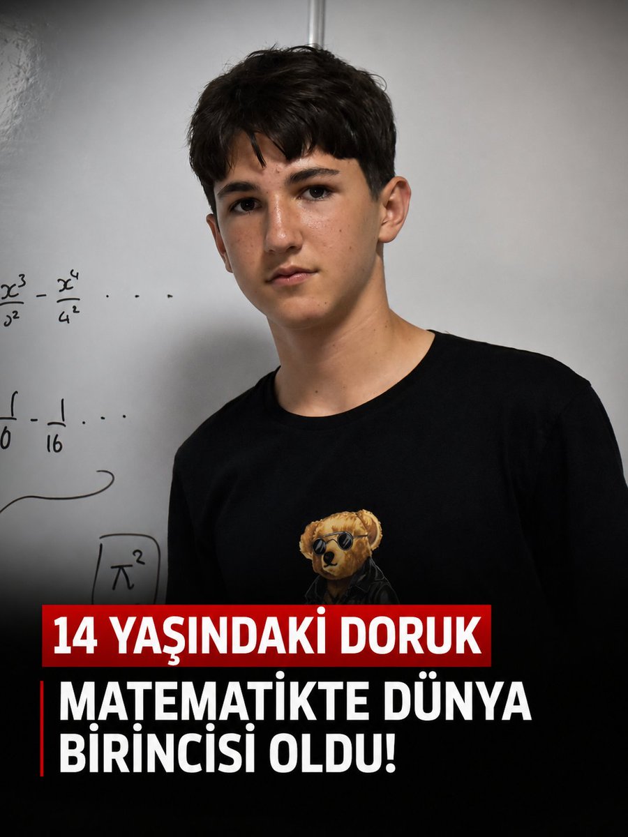 haberton_com's tweet photo. İzmir’de yaşayan ortaokul öğrencisi Doruk Sabuncuoğlu Ford (14), Almanya’da düzenlenen German Math Olimpiyatları’nda tüm soruları doğru yanıtlayarak birincilik ödülü ve altın madalyanın sahibi oldu. 

#matematik #doruksabuncuoğluford  
https://t.co/nMZgi3PsYJ https://t.co/iF5Ax6sP6T