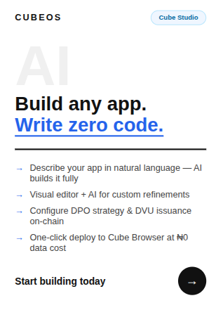 cubeoss's tweet photo. The visual editor in Cube Studio means the AI's first output is never the final product — it's the starting point.

Iterate. Refine. Perfect. All without touching code.

Your vision. Your brand. Your product. Exactly how you imagined it. 

#CubeStudio #VisualEditor #NoCode #CubeOS