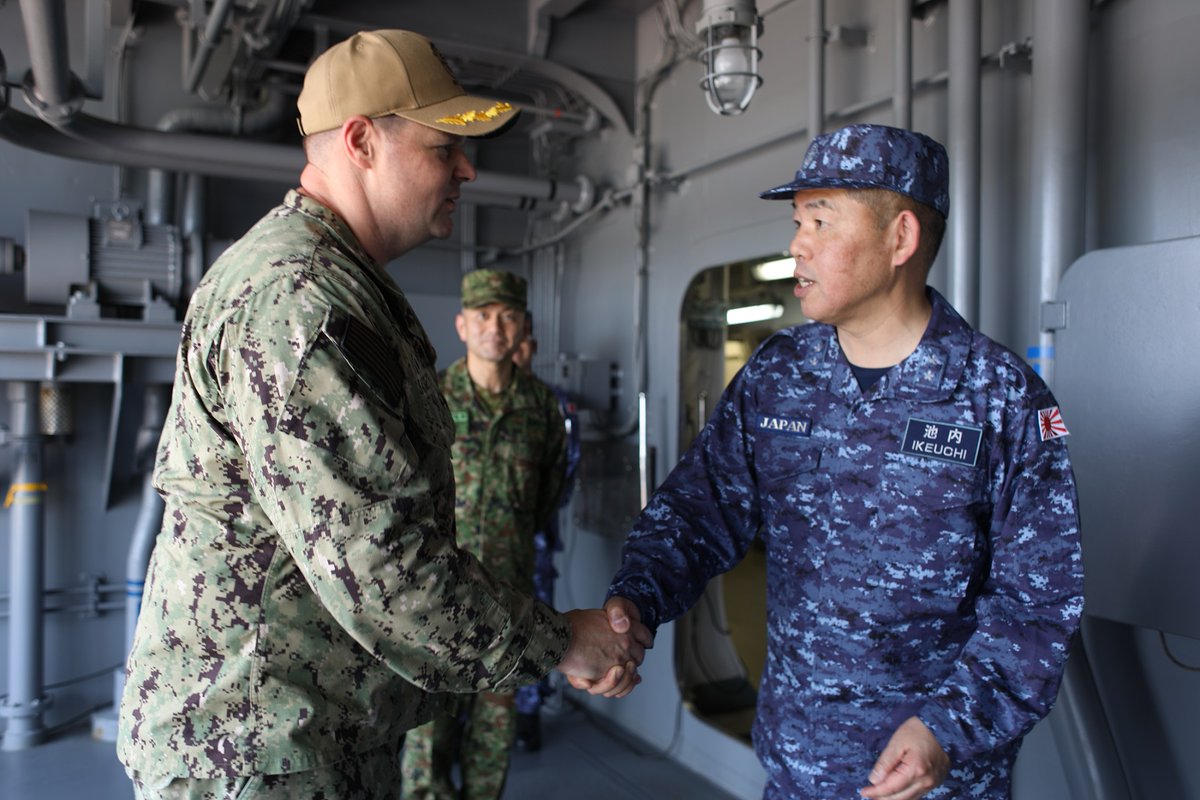 JMSDF_PAO's tweet photo. 🔸🟠#IPD26🟠🔸

#JS_ISE &amp; #JS_SHIMOKITA of Indo-Pacific Deployment 2026 returned to Japan after participating in #Balikatan26.Through training with 🇵🇭🇺🇸🇦🇺🇨🇦🇫🇷🇳🇿 partner nations, they further strengthened cooperation &amp; interoperability in support of #FreeandOpenIndoPacific.🌎⚓ https://t.co/lvLXSktgkR