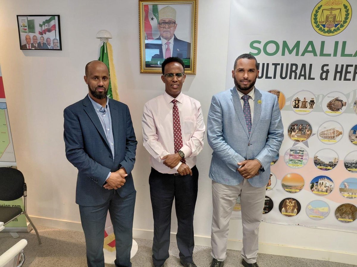 MohamedRaambo's tweet photo. It was a pleasure to visit the Somaliland UK Mission in London @SomalilandinUK yesterday alongside my colleague, Hon. Abdillahi Muse, a fellow member of the House Committee on Foreign Affairs, Planning & Investment.

We received a very warm welcome from the Ambassador, Deputy Ambassador, officials and staff, who briefed us on the Mission’s ongoing work and recent developments. It was encouraging to hear about their efforts to strengthen Somaliland’s engagement and visibility in the UK.

My sincere thanks to the entire team for their hospitality, openness and dedication to serving Somaliland abroad.