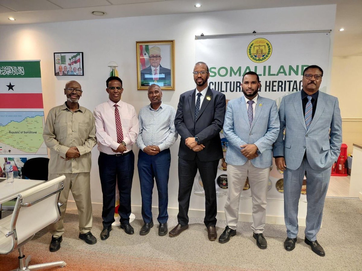 MohamedRaambo's tweet photo. It was a pleasure to visit the Somaliland UK Mission in London @SomalilandinUK yesterday alongside my colleague, Hon. Abdillahi Muse, a fellow member of the House Committee on Foreign Affairs, Planning & Investment.

We received a very warm welcome from the Ambassador, Deputy Ambassador, officials and staff, who briefed us on the Mission’s ongoing work and recent developments. It was encouraging to hear about their efforts to strengthen Somaliland’s engagement and visibility in the UK.

My sincere thanks to the entire team for their hospitality, openness and dedication to serving Somaliland abroad.