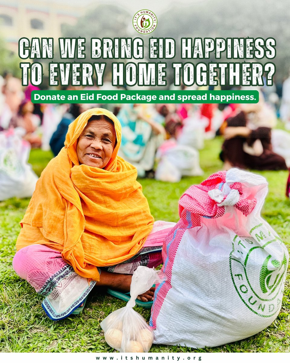 IHfoundationbd's tweet photo. This Eid-ul-Adha, many families are still struggling to arrange a joyful meal for their loved ones.

How you can support the cause:

𝐃𝐨𝐧𝐚𝐭𝐞 𝐟𝐨𝐨𝐝 𝐩𝐚𝐜𝐤𝐚𝐠𝐞 𝟕 𝐝𝐚𝐲𝐬/ 𝟏𝟓 𝐝𝐚𝐲𝐬 (𝐟𝐚𝐦𝐢𝐥𝐲 𝐨𝐟 𝟒): 𝐁𝐃𝐓 𝟏,𝟓𝟎𝟎/ 𝟑,𝟎𝟎𝟎 𝐨𝐫 𝐔𝐒𝐃 𝟏𝟐/ 𝟐𝟒 https://t.co/yya1HKyto1