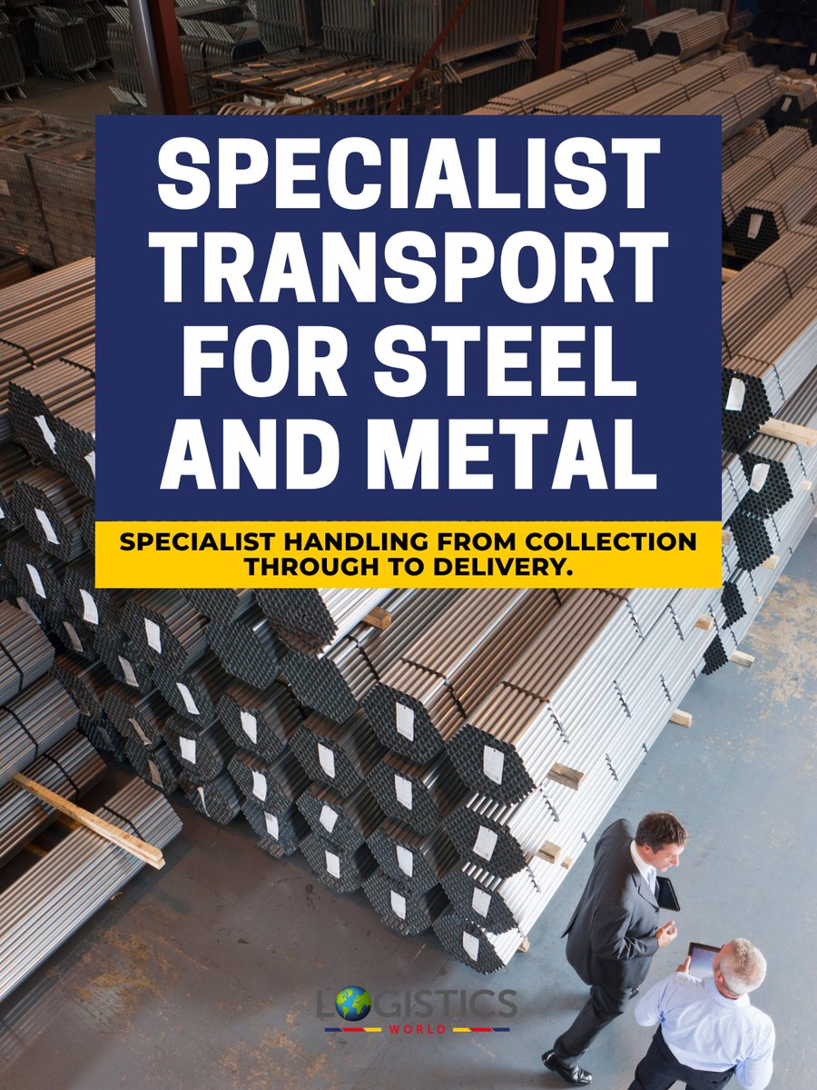 LogisticsWorld3's tweet photo. Steel &amp; metal transport comes with challenges... weight, size, handling. Done wrong, it leads to delays, damage &amp; safety risks.

We tailor transport for your needs, handling everything from collection to delivery with care.

Get in touch today.

#SteelLogistics #Haulage https://t.co/hWg3rZViFC